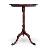 Circular Mahogany Pedestal Wine Table on a Tripod Base